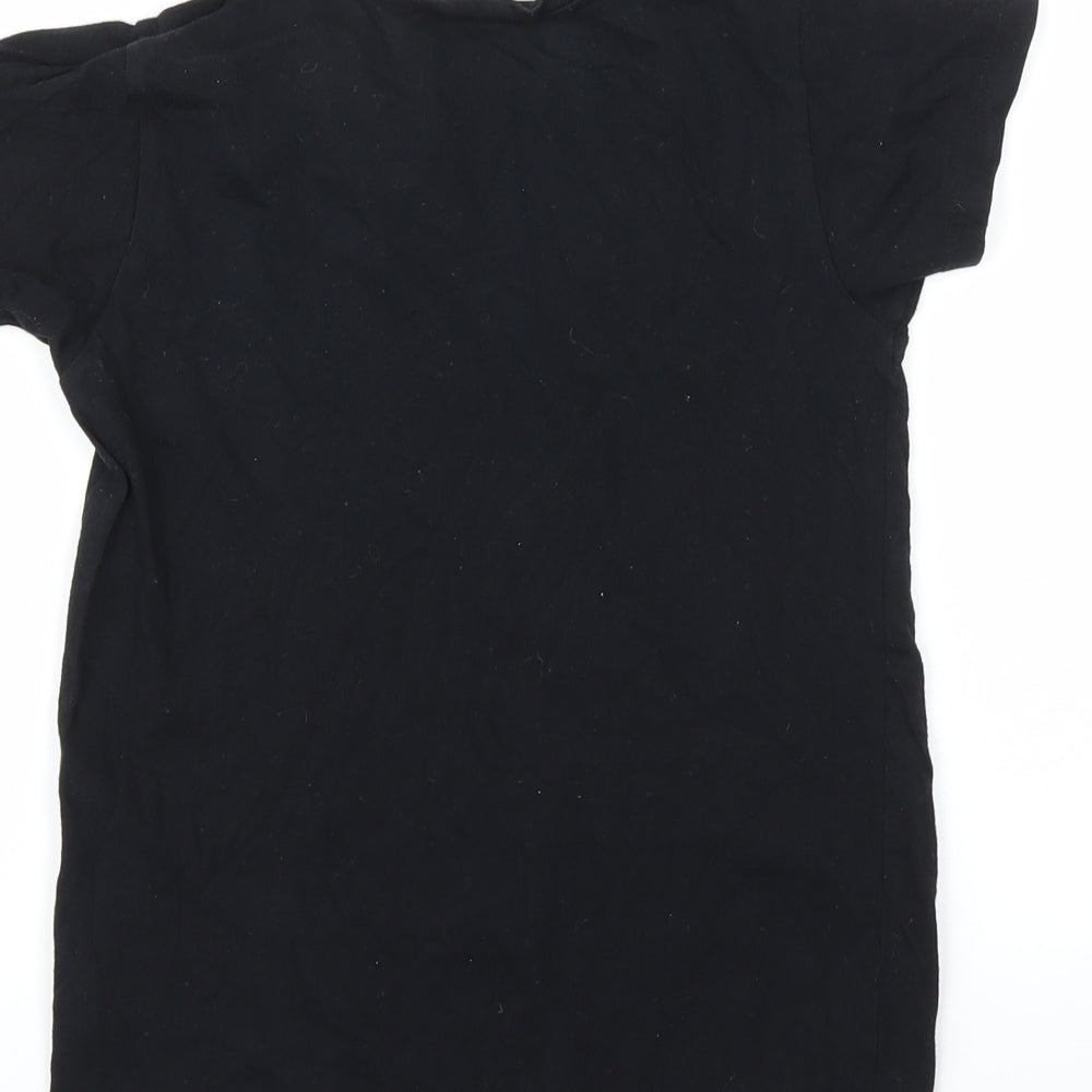 FRIENDS Girls Black   Basic T-Shirt Size 7-8 Years
