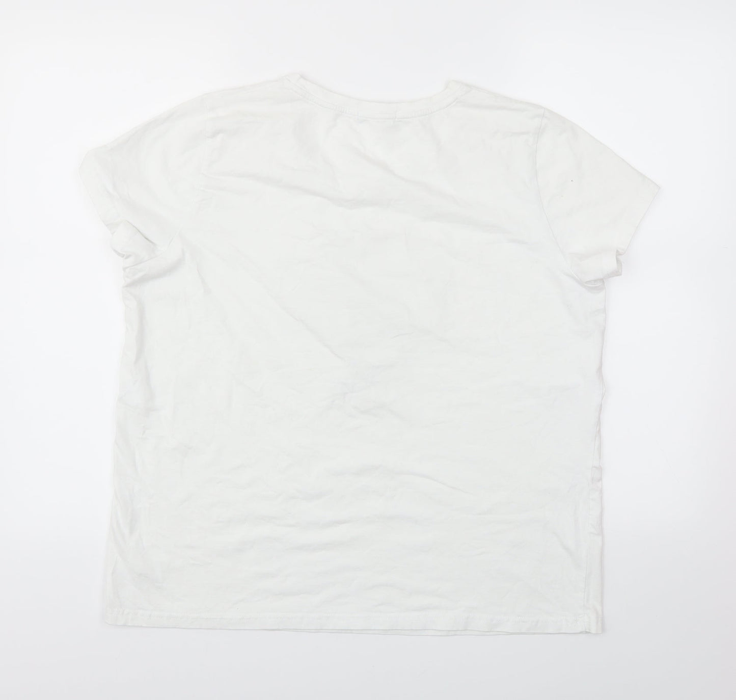 Studio Womens White   Basic T-Shirt One Size