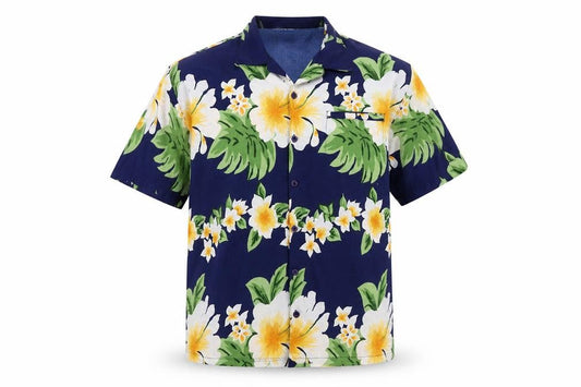 Don Amigo Mens Blue Floral   Button-Up Size M