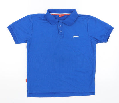 Slazenger Boys Blue   Basic Polo Size 11-12 Years
