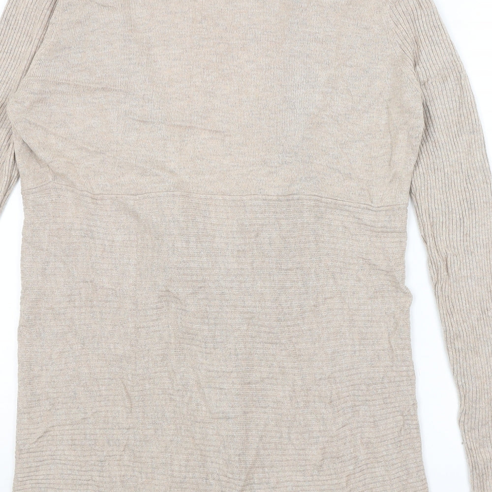 Dunnes Womens Beige   Wrap Jumper Size M