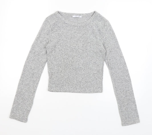 Zara Womens Grey   Pullover Jumper Size S