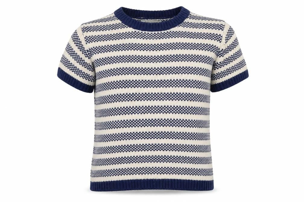 Authentic Womens Blue Striped  Pullover Jumper Size M