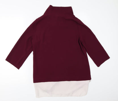 Back view of Atmosphere women’s purple basic blouse, size UK 10