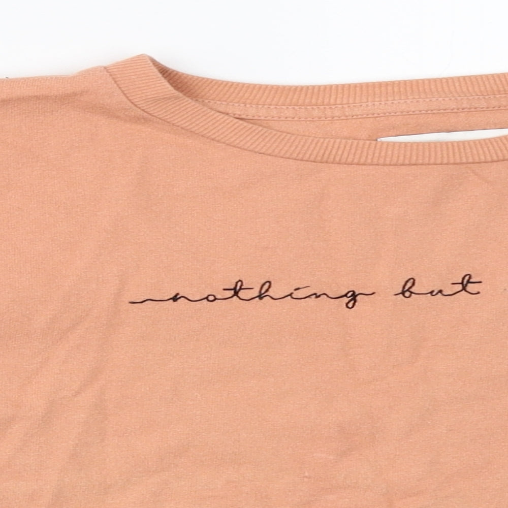 Topshop Womens Orange   Basic T-Shirt Size 12