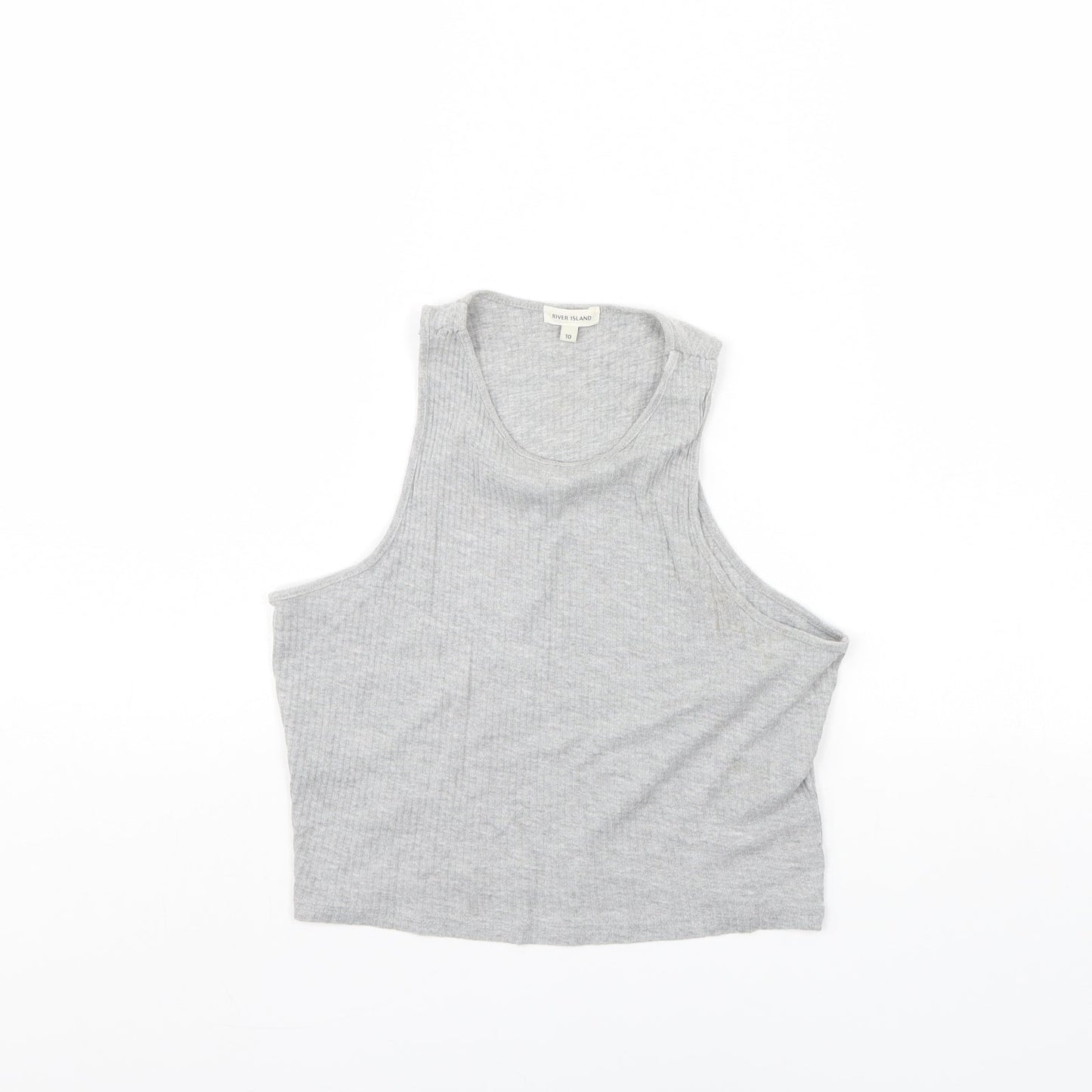 River Island Womens Grey   Cropped Tank Size 10