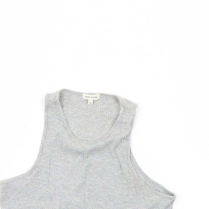 River Island Womens Grey   Cropped Tank Size 10