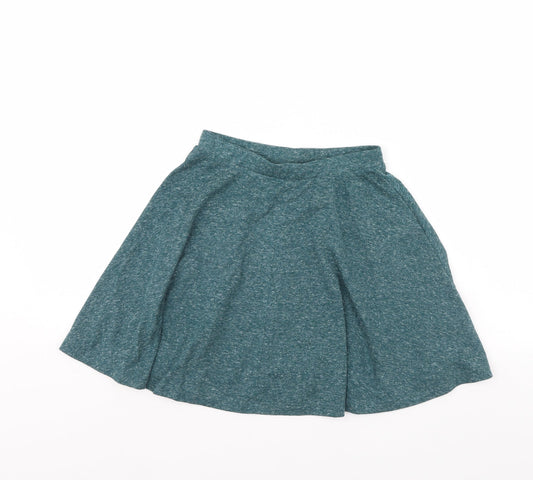 Topshop Womens Green   Flare Skirt Size 6