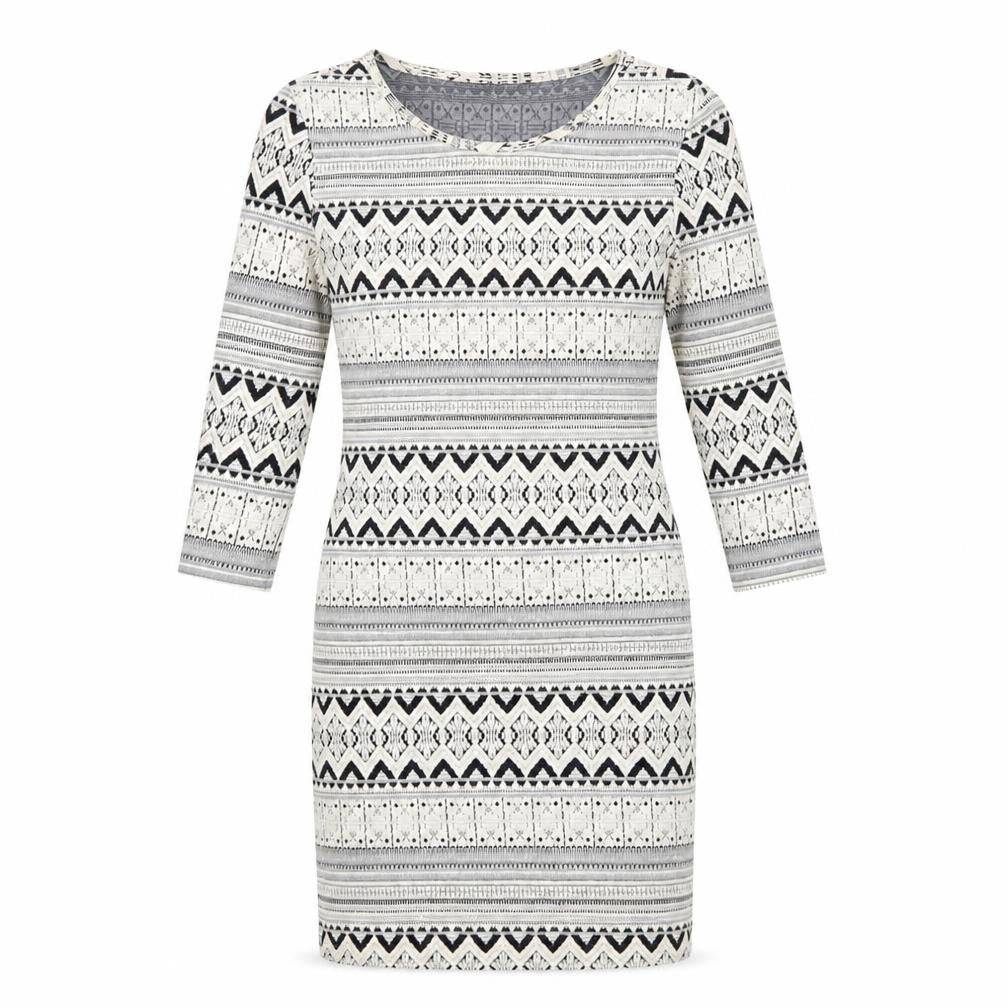Topshop Womens Ivory Geometric  Bodycon  Size 8