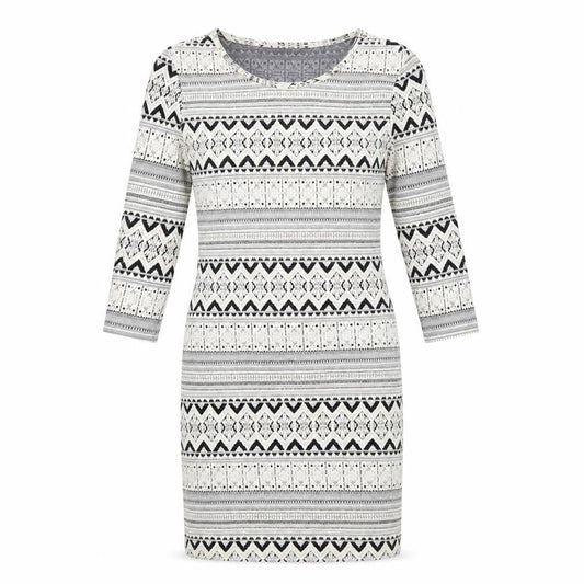 Topshop Womens Ivory Geometric  Bodycon  Size 8