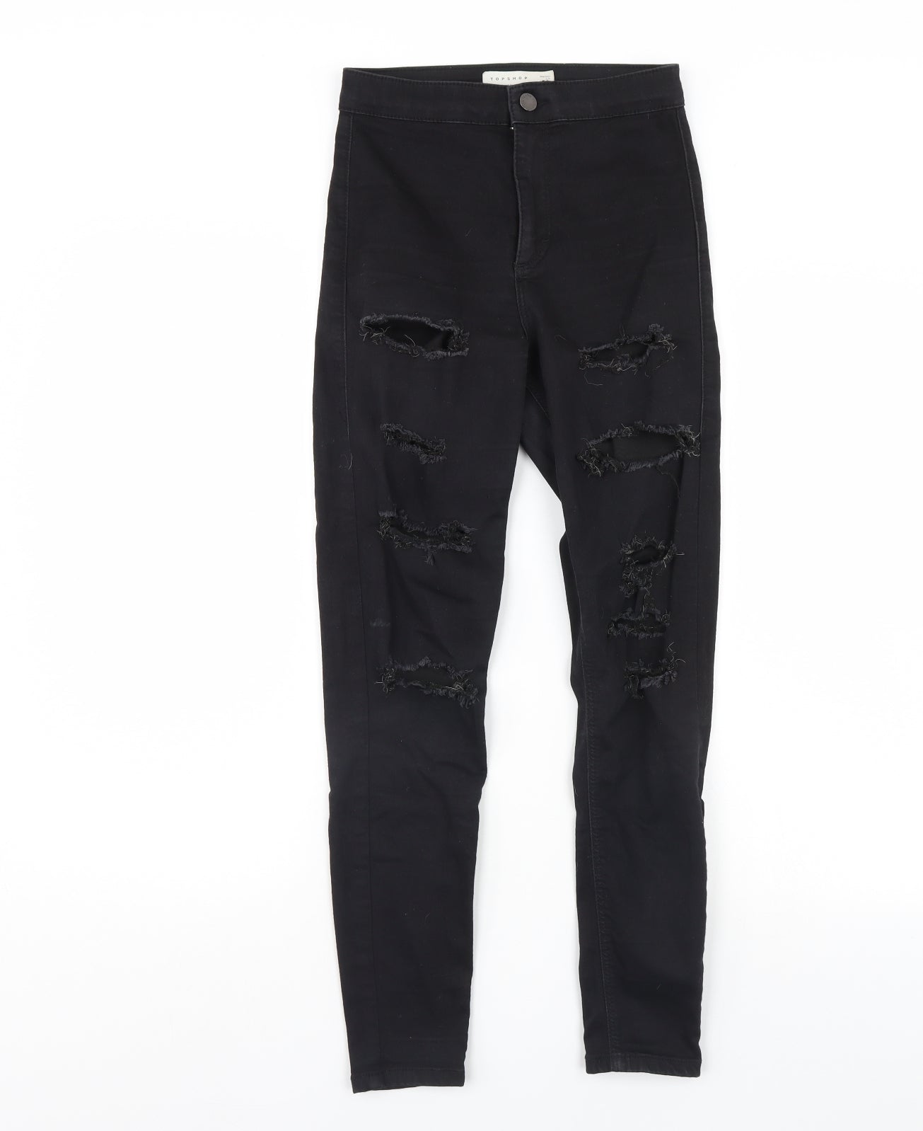 Topshop Womens Black   Skinny Jeans Size 26 in L30 in