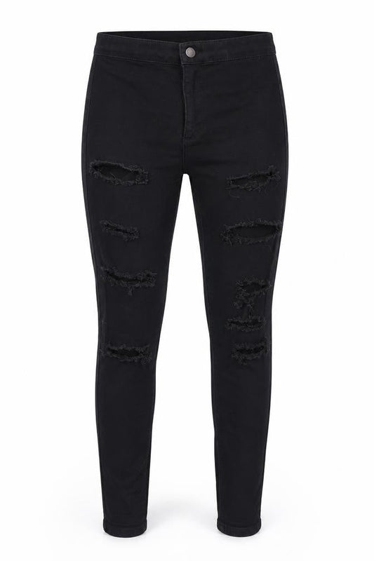 Topshop Womens Black   Skinny Jeans Size 26 in L30 in