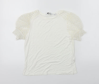 Dorothy Perkins  Womens White   Basic T-Shirt Size 8