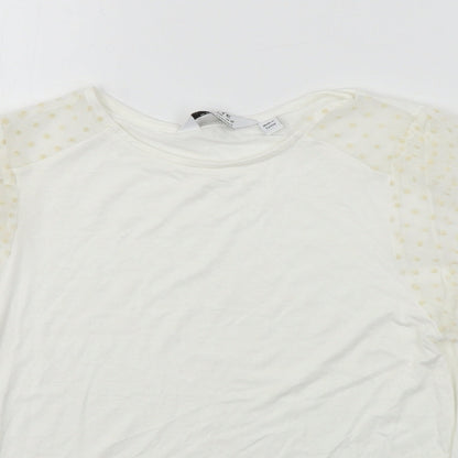 Dorothy Perkins  Womens White   Basic T-Shirt Size 8