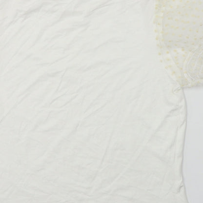 Dorothy Perkins  Womens White   Basic T-Shirt Size 8