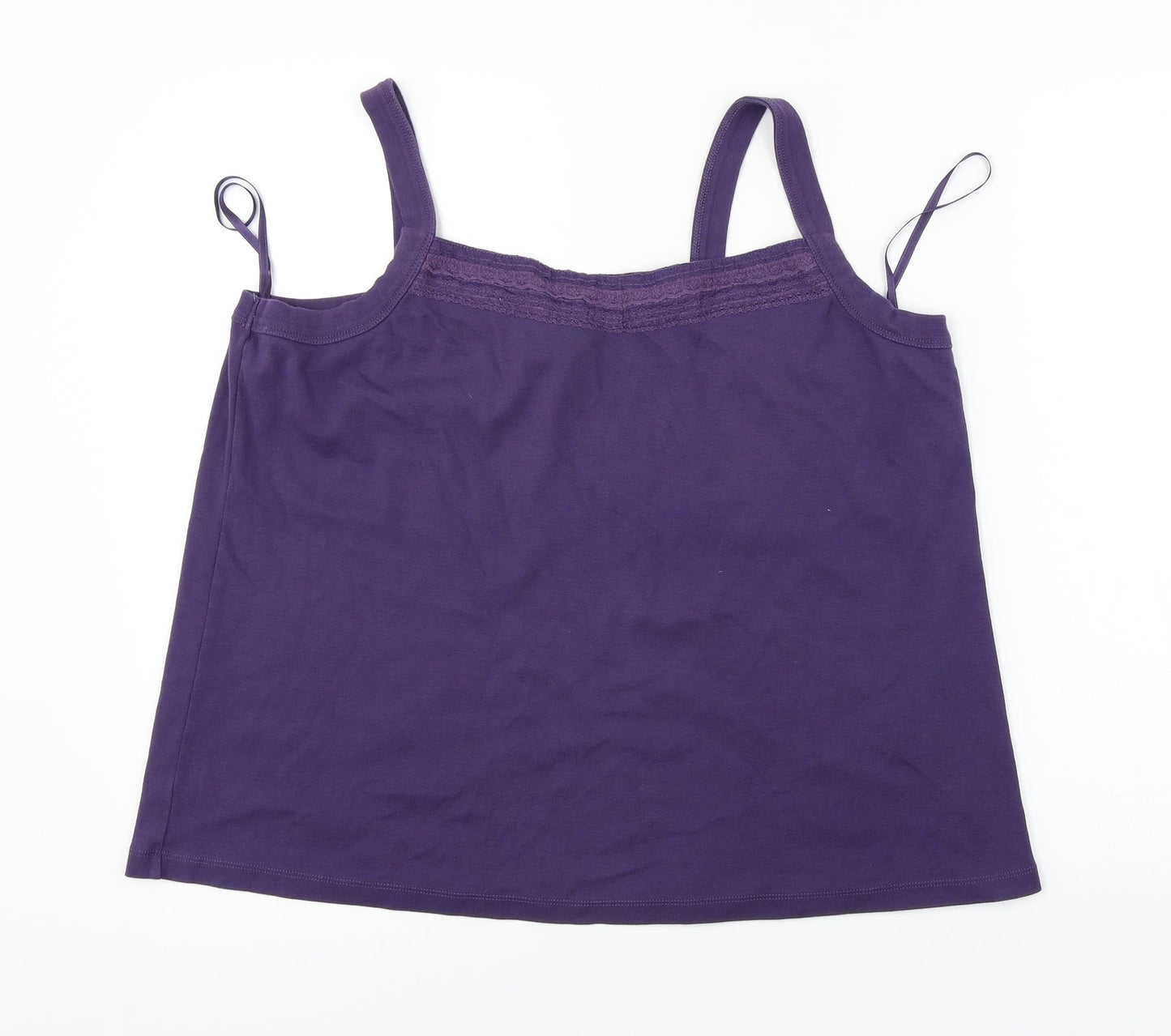 Ann Harvey  Womens Purple   Basic T-Shirt Size 16
