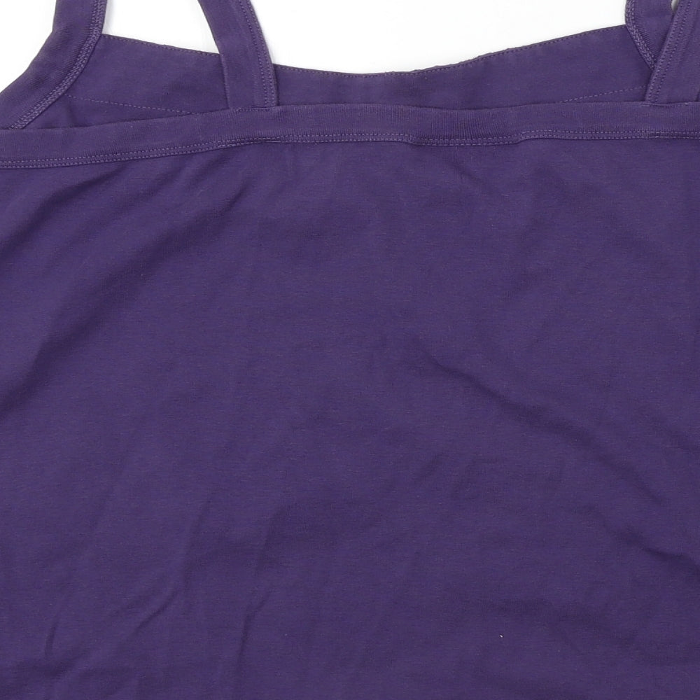 Ann Harvey  Womens Purple   Basic T-Shirt Size 16