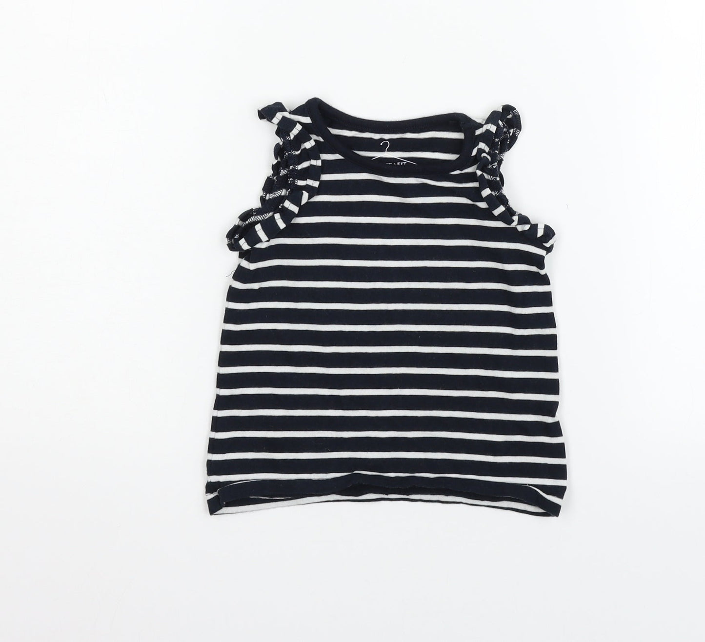 NEXT Boys Black Striped  Basic Tank Size 12-18 Months