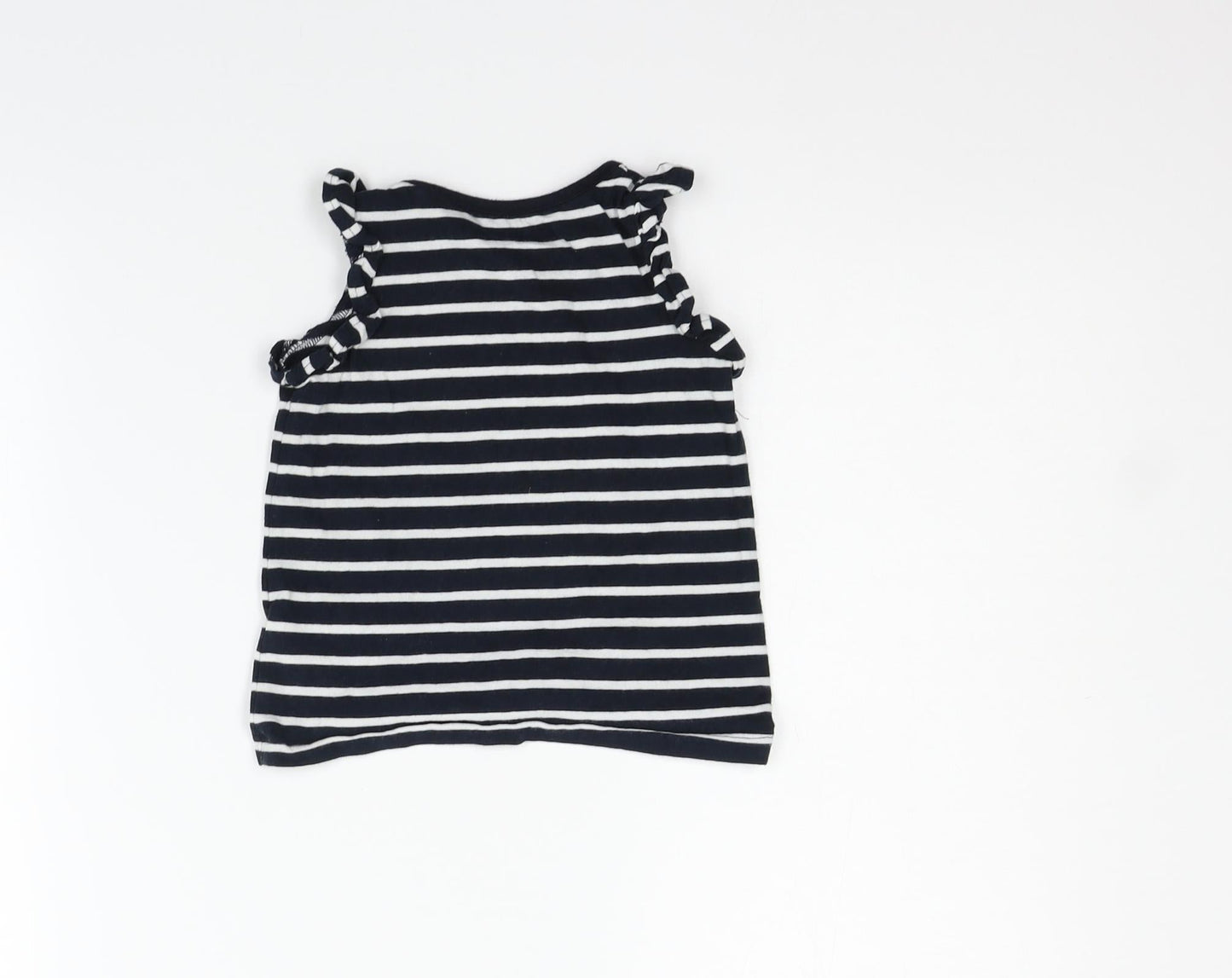 NEXT Boys Black Striped  Basic Tank Size 12-18 Months