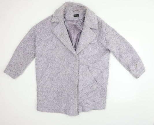 Topshop Womens Purple   Jacket Coat Size 12  - washable marks