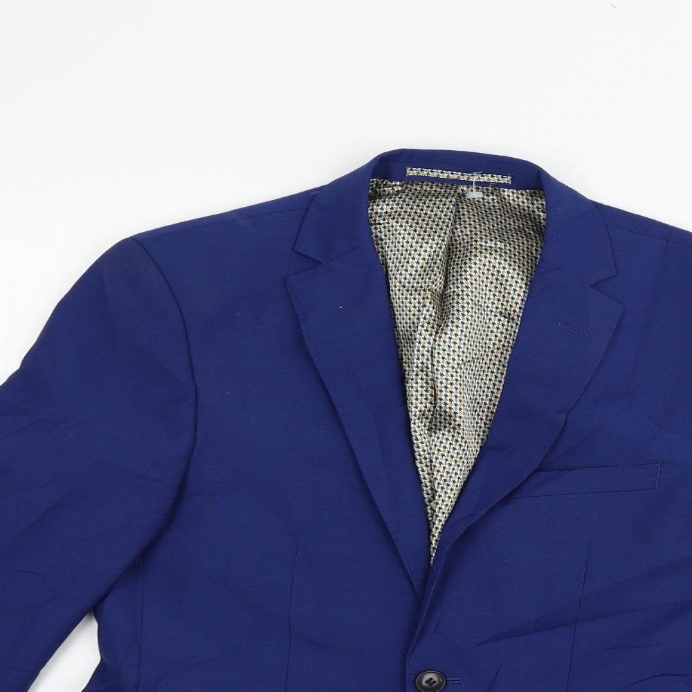 Preworn Womens Blue   Jacket Blazer Size 36 L36 in