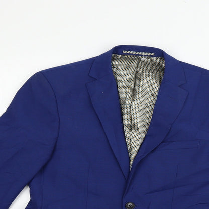 Preworn Womens Blue   Jacket Blazer Size 36 L36 in