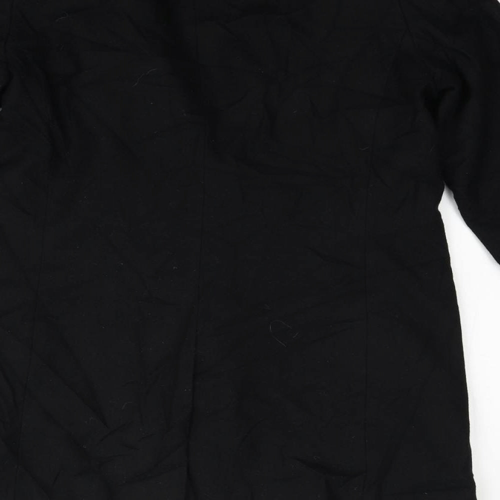 VILLA Womens Black   Jacket Coat Size L