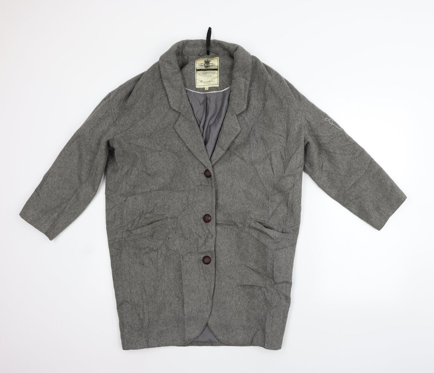 New Look Womens Grey   Gilet Coat Size 8