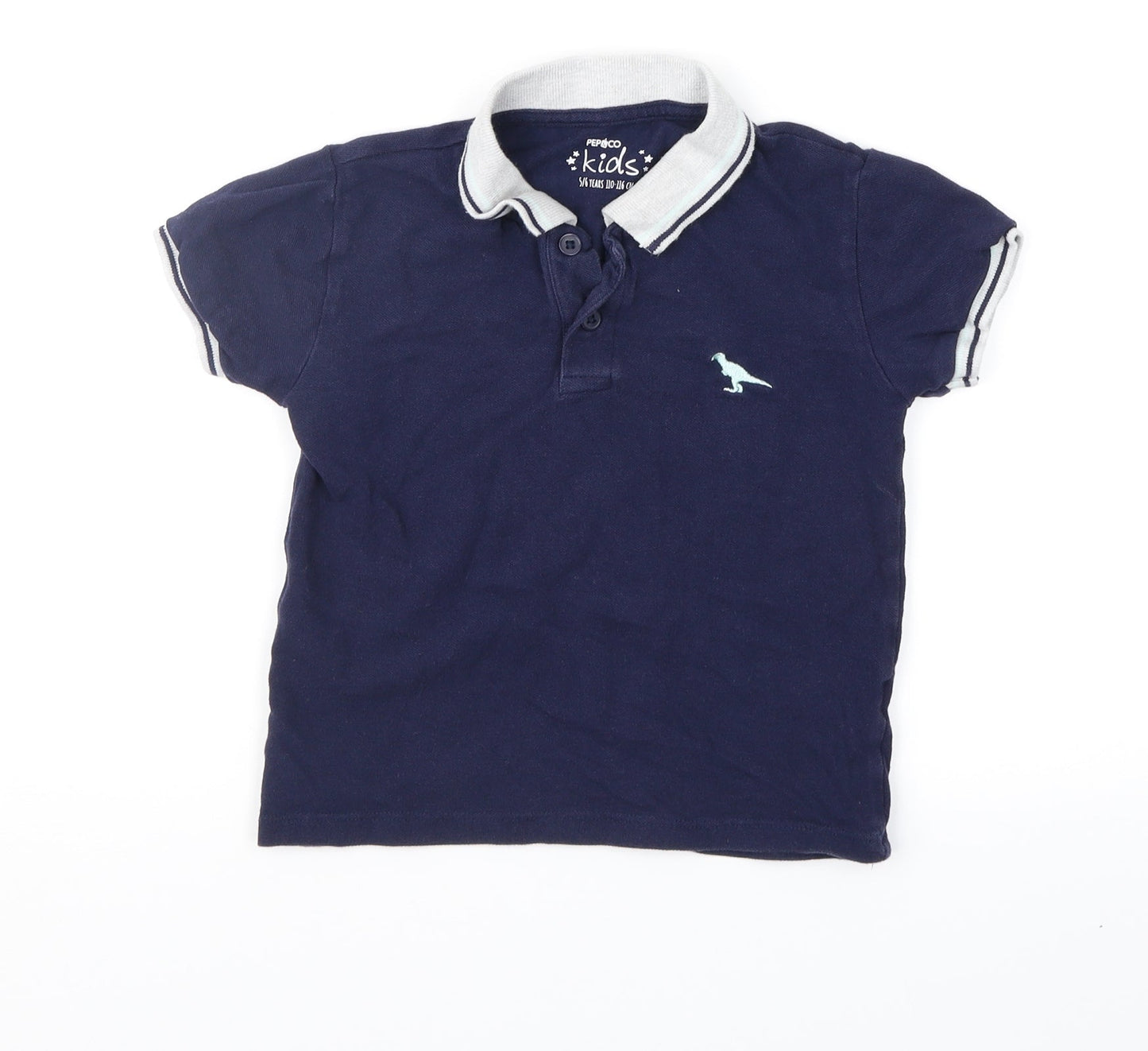 Pep&Co Boys Blue   Basic Polo Size 5-6 Years