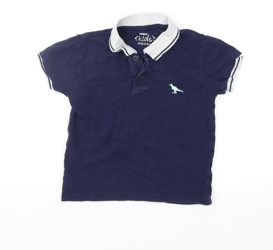 Pep&Co Boys Blue   Basic Polo Size 5-6 Years