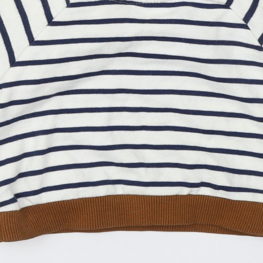 H&M Baby White Striped  Pullover Casual Size Newborn