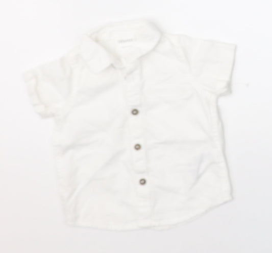F&F Boys White   Basic Button-Up Size 0-3 Months