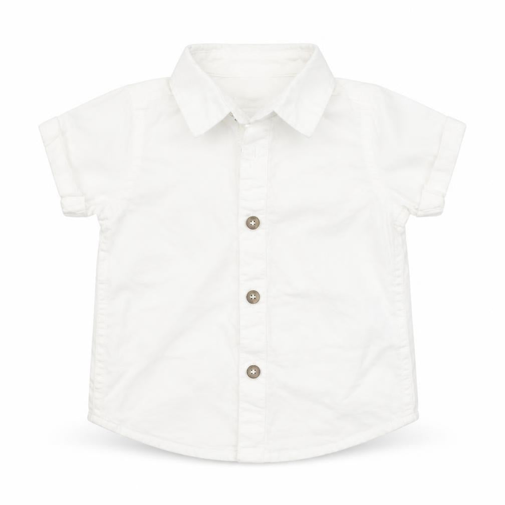 F&F Boys White   Basic Button-Up Size 0-3 Months