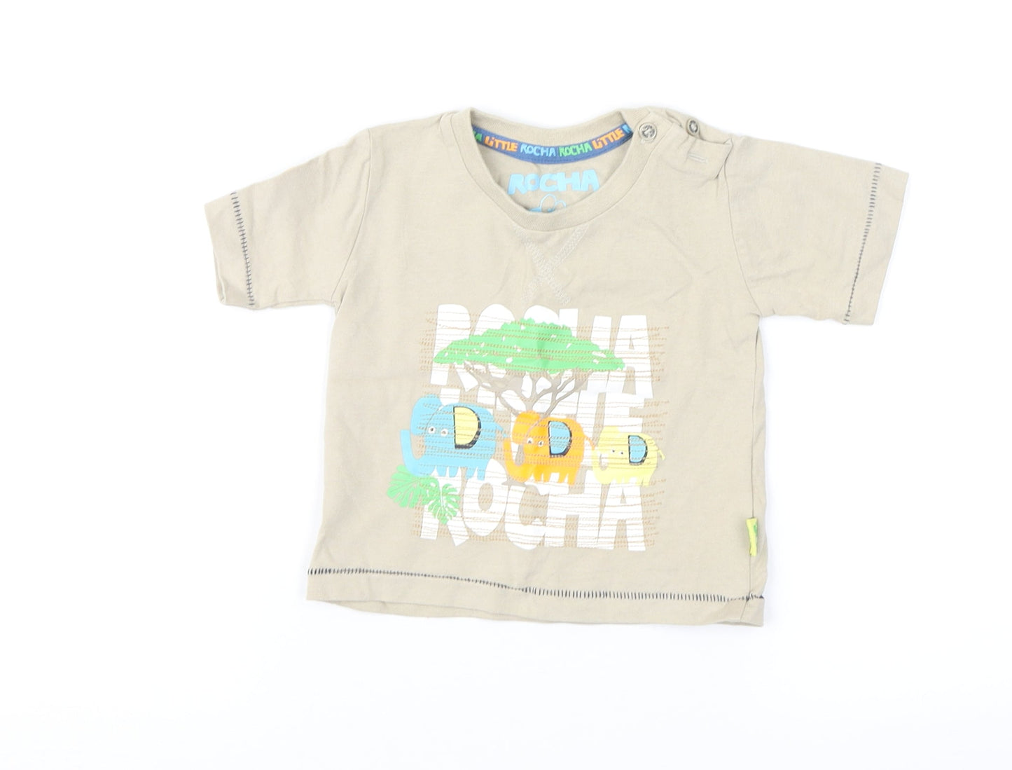 RJR.John Rocha Boys Brown   Basic T-Shirt Size 3-6 Months