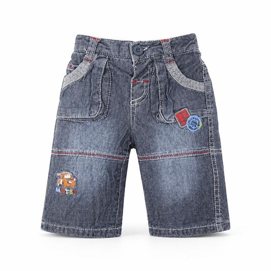 Disney Boys Blue  Denim Cargo Jeans Size 0-3 Months  - Cars