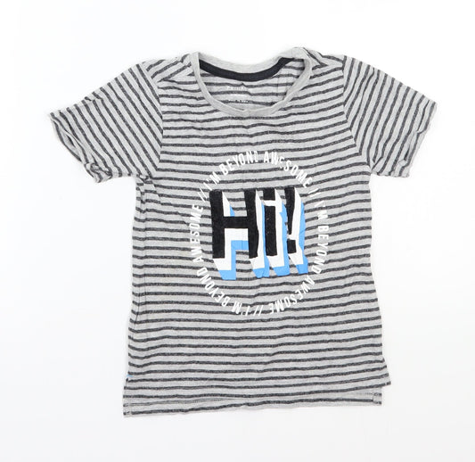 Primark Boys Grey   Basic T-Shirt Size 3-4 Years