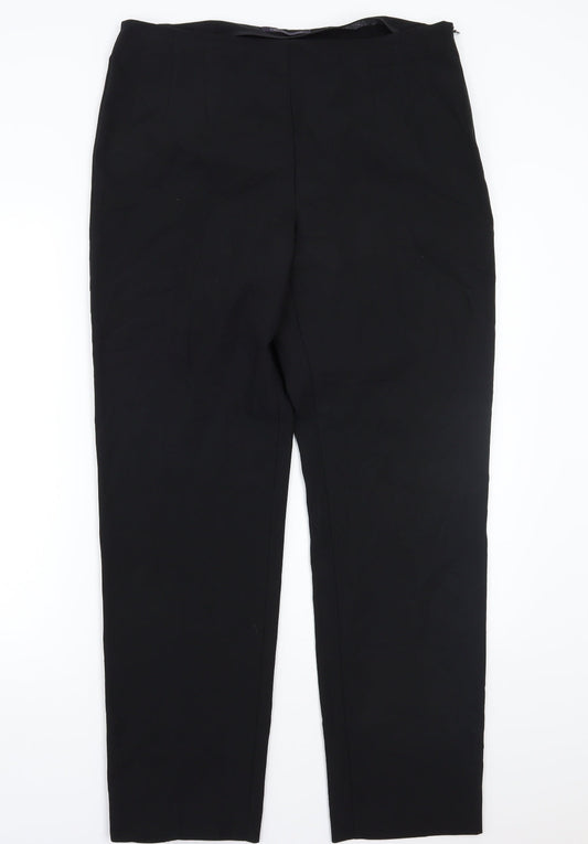 Marks and Spencer Womens Black   Trousers  Size 14 L30 in