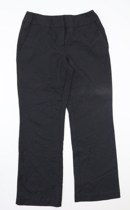 Additional front view of Papaya women’s black trousers, size UK 10, 27-inch leg