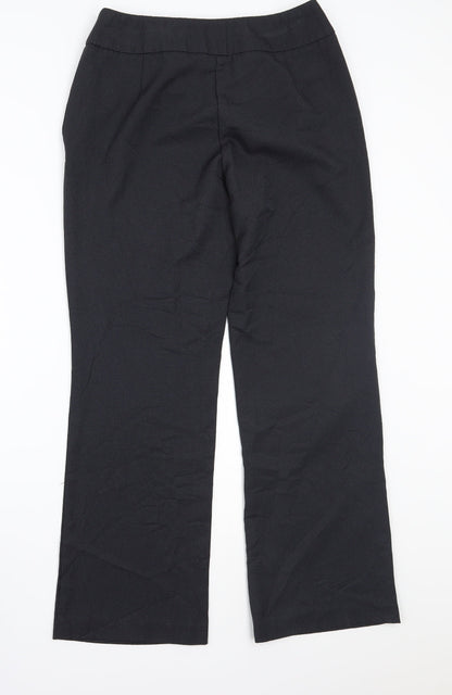 Back view of Papaya women’s black trousers, size UK 10, 27-inch leg