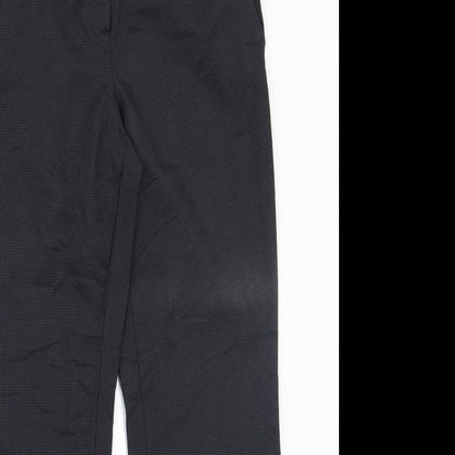 Close-up detail of Papaya women’s black trousers, size UK 10, 27-inch leg