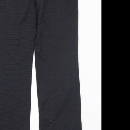 Brand and care label for Papaya women’s black trousers, size UK 10, 27-inch leg