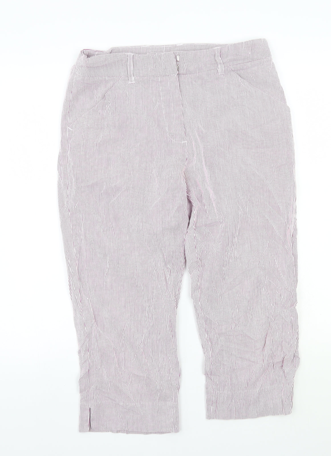 Green lamb Womens Purple Striped  Trousers  Size 12 L20 in
