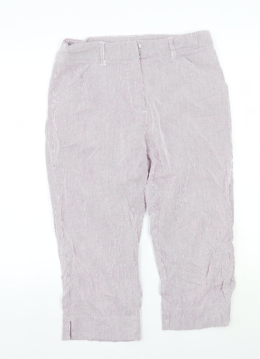 Green lamb Womens Purple Striped  Trousers  Size 12 L20 in