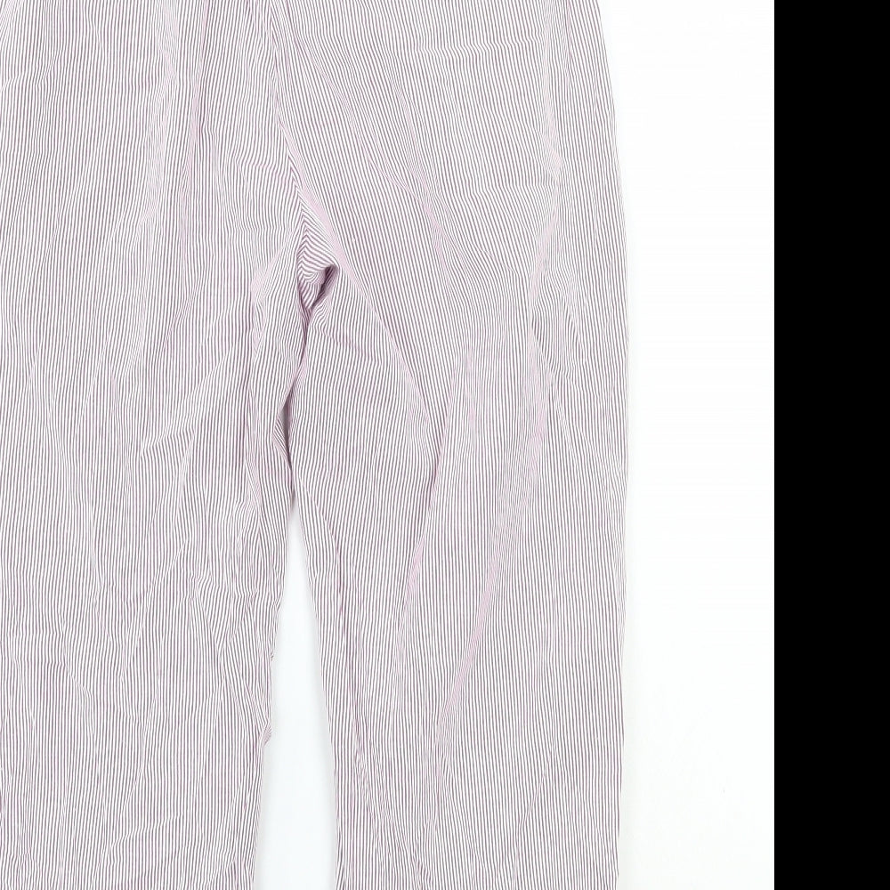 Green lamb Womens Purple Striped  Trousers  Size 12 L20 in