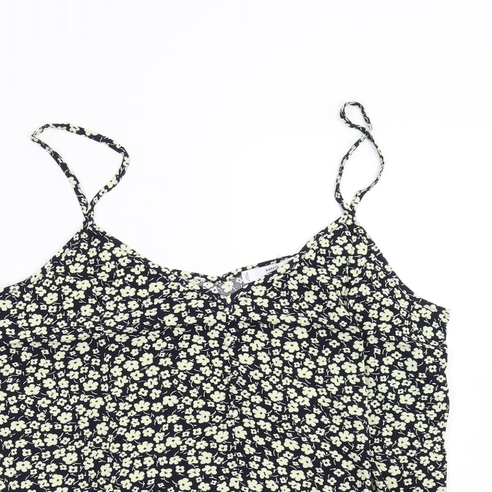 MNG Womens Multicoloured Floral  Camisole Tank Size L