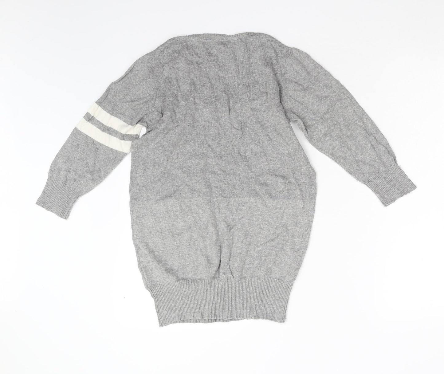 Nababi Womens Grey  Knit Pullover Jumper Size M