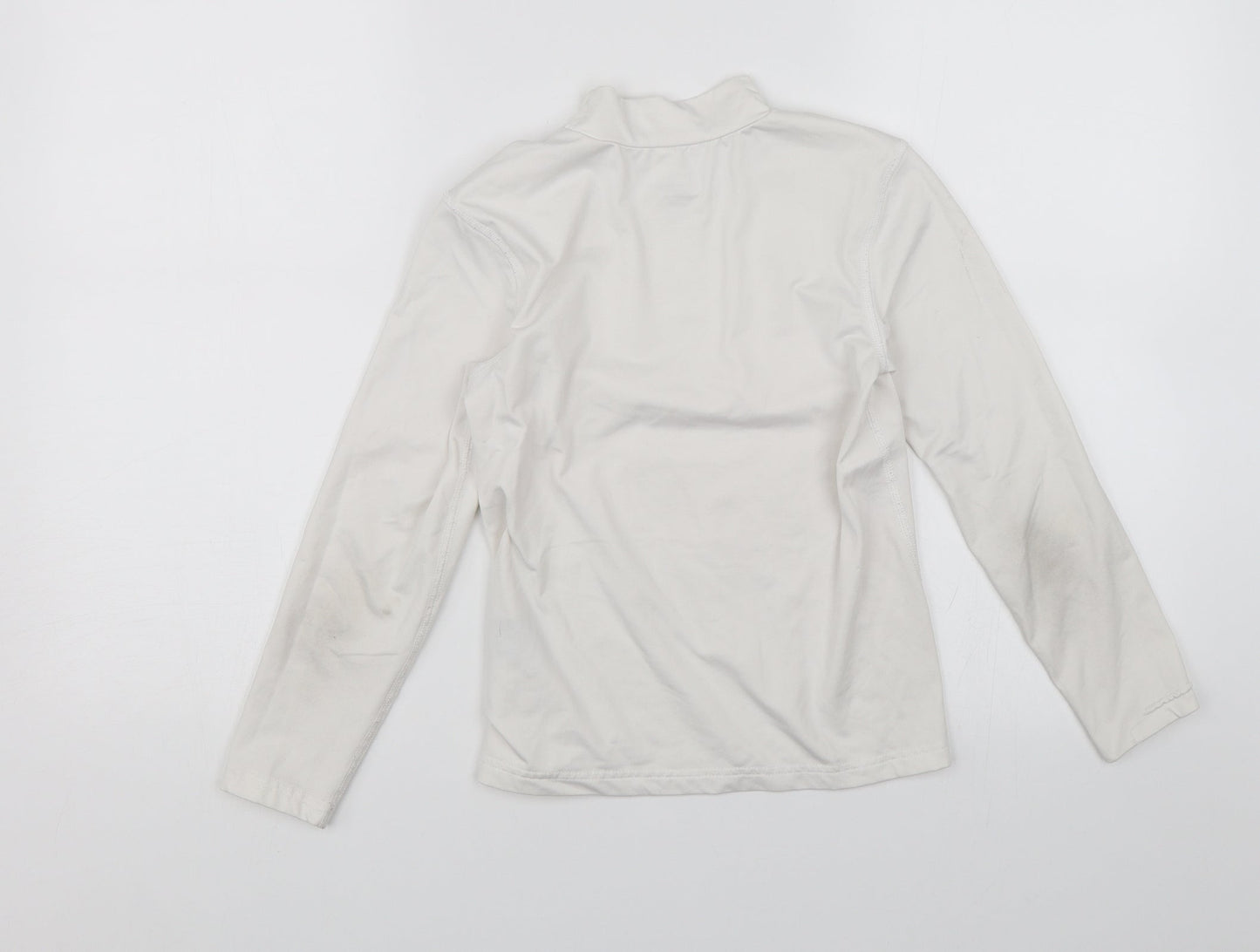 Crane Girls White   Pullover Jumper Size 9-10 Years