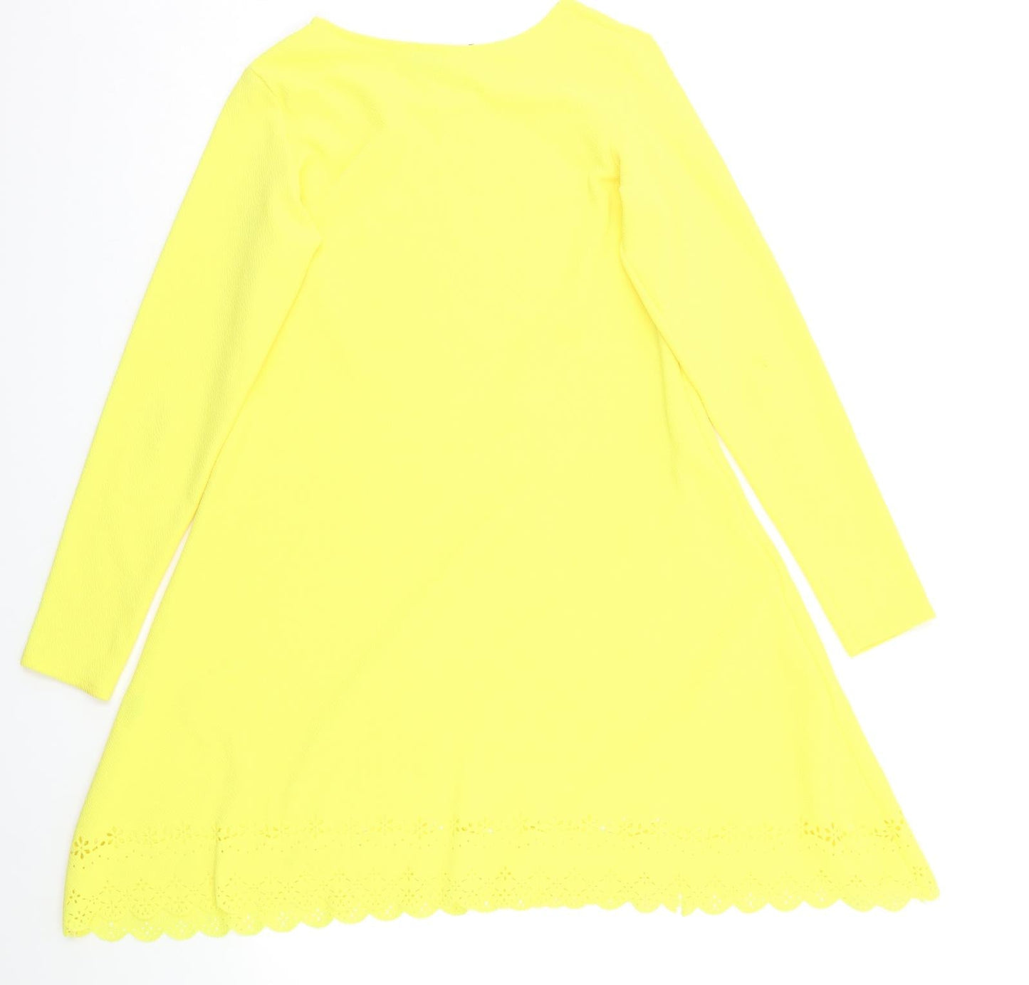 Miss Look Womens Yellow   A-Line  Size S