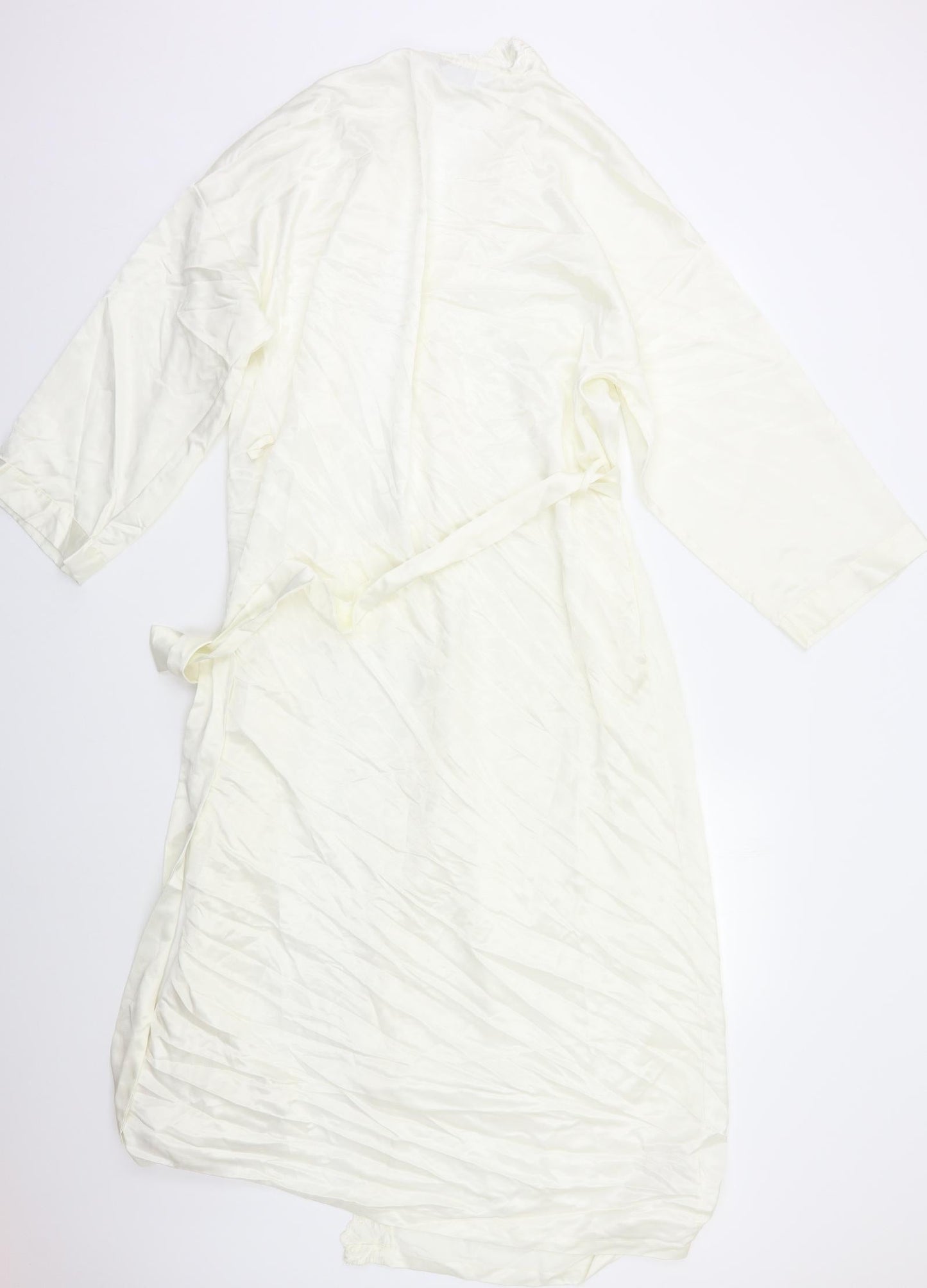 M&S Womens Ivory   Kimono Pyjama Top Size 12
