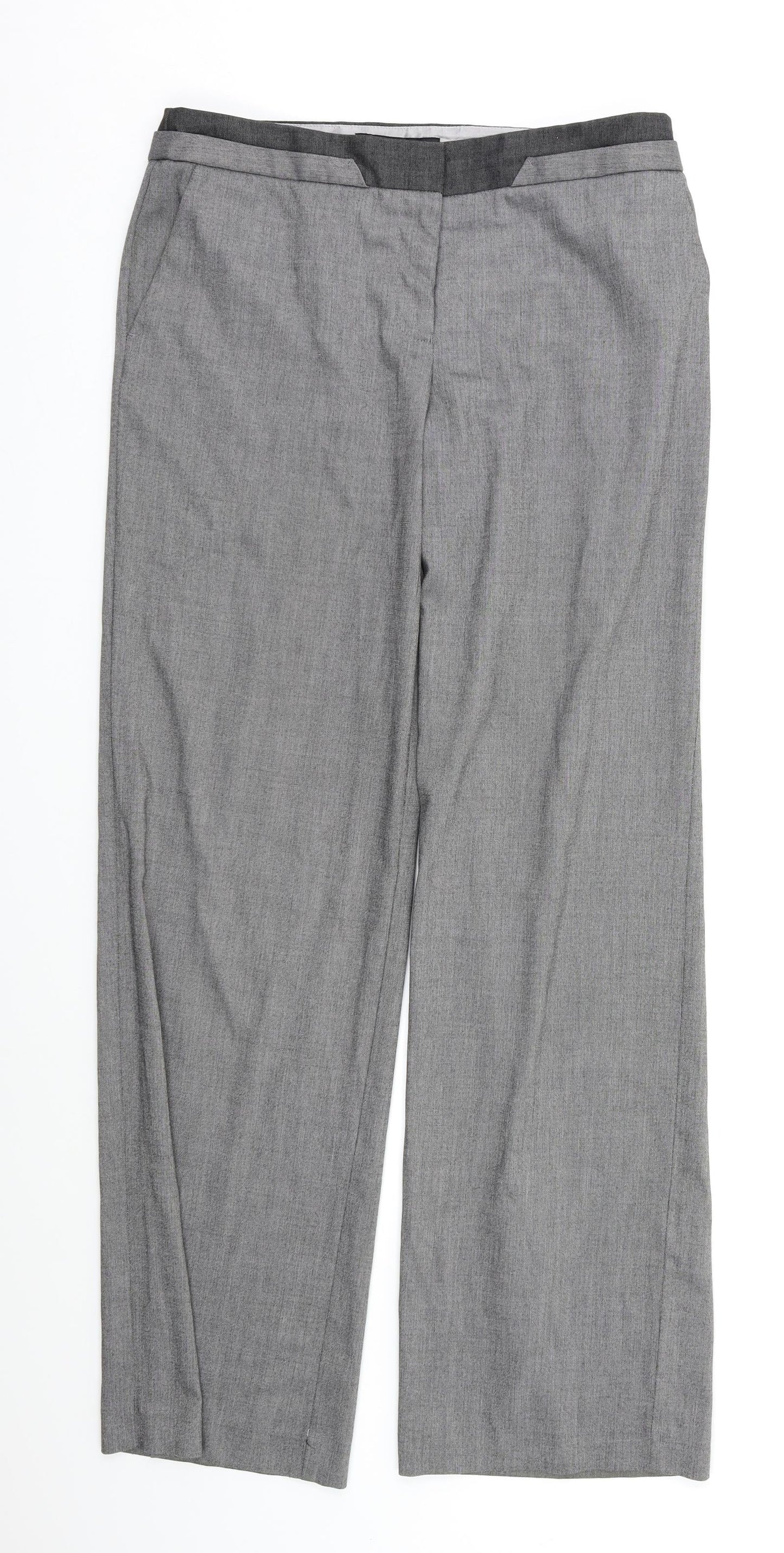 NEXT Womens Grey   Dress Pants Trousers Size 10 L30 in